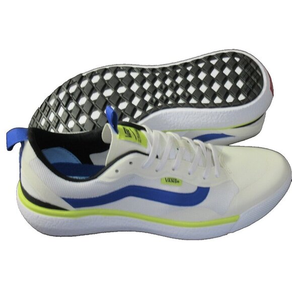 Vans Women's UltraRange Exo True White Multi Blue Green Striped Shoes Sizes NIB - Picture 2 of 5